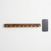 Wooden Wall Hooks, Modern Minimalist Wall Hook Rack, Coat and Hat Hooks for Entryway, Adhesive & Screw Mount
