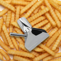 Easy Pour French Fry Scoop Heavy Duty Commercial Scoop with Pouring Lip Rust Resistant Kitchen Tool Long-Lasting for Restaurant Kitchens, Concession Stands