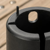 Boat Seat Pedestal Sleeve Cylindrical Boat Seat Swivel Bushing Marine Pedestal Bushing Plastic Watercraft Gear Black