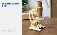Science Experiment Materials Kit, DIY Microscope Model, Educational Science Toy for Kids
