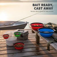 Mini Foldable Fishing Bait Bowl for Stream Fishing