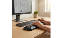Honeycomb Texture Memory Foam Wrist Rest Quilted Keyboard Wrist Rest Curved Edges Computer Accessory for Office, Typing