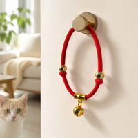 Decorative Dog Collar Charms, Nylon Pendant for Small Dogs, New Year Accessories, Copper Color