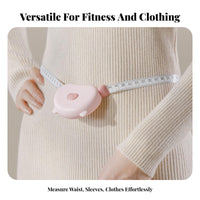 Physique Measuring Tape Automatic Retraction Retractable Tape Measure Waist Circumference Ruler Attractive Clasp Soft Sewing