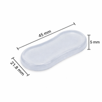 Toilet Seat Transparent Anti-Collision Pads, Silent Lid for Home Use, Homeowners Noise Reduction Cushions, 4 Pack PU Material