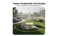 Waterproof Conical Lantern Tent Sun Protection Sunshade cover Portable Camping gear Large Space for Campers, Beachgoers, Families, Beach, Campsite, outsidedoor waterproof fabrics, Backyard