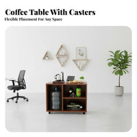 Movable with Wheels Mobile Tea Trolley Simple Design Multi-Tier Rolling Trolley Space-Saving Design Household Furniture Versatile Use for Small Apartment Dwellers, Homeowners, Office Workers, Living Room, Beside Sofa, Bedroom, Kitchen
