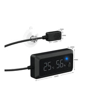 Digital Terrarium Temperature Hygrometer Switchable ℃/℉ Pet Accessory High