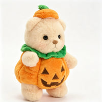 Halloween Pumpkin Bear Plush Toy