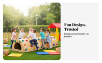 5 Pieces Strap-on Tree Climbing Grips Anti-Slip Texture Tree Climbing Holds Set Adjustable Straps Outdoor Play Equipment for Parents, Backyard, Park