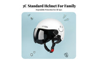 Motorcycle Half Helmet Impact Resistant Helmet Breathable Guarding Headwear for Men, Women, All Seasons, Daily Commute, City Riding