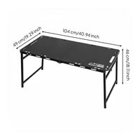 Hydraulic Folding Table Stable Structure Folding Camping Table for Picnickers