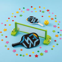 Tabletop Net Game with Paddles Compact Mini Indoor Racket Game Pong Set Two-Player Tabletop Indoor Racket Game Pong Set for Beginners, Young Children
