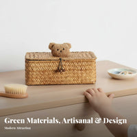 Woven wild animalshapedShaped Box Retro and design Jewelry Organizer perfect Gift for Women, Adults