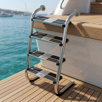 Long-Lasting Stainless Steel Pool Ladder Sturdy Pool Ladder with Handrails Stable Sturdy for Swimming Pools
