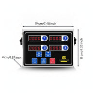 Industrial Timer with LED Display Commercial Electronic Kitchen Timer Easy-to-Read Compact for Restaurants