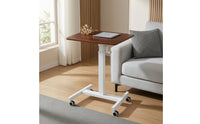 Hand Crank Standing Desk Compact Height Adjustable Desk Electric-Powered Mobile Posture-Changing-Stand Workstation for Telecommuters, Students