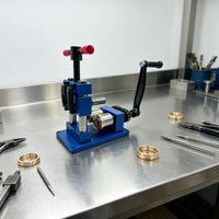Rings Bender Heavy-Duty Bending Tool with Rollers Easy to Use Jewelry Bending Machine for Hobbyists, Workshops, Studios