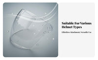 Anti-Fog Motorcycle Helmet Visor Protection Replacement Helmet Lens Waterproof Universal Face Visor Crystal-Clear