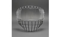 Wire Cage Face Guard Impact Resistant Helmet Cage Visor Combo Breathable Design Sports Gear for Adults