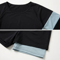 Swimsuits for Women with Long Pants and Sleeves for Water Sports, Plus Size Modest Three Piece Swimwear for and Girls