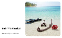 Diving Snorkel Soft Mouthpiece Silicone Diving Snorkel Detachable Buckle for Divers, Water Sports Enthusiasts, Snorkeling, Travel, Beach