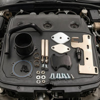Aluminum Alloy EGR Cooler Delete Kit Stainless Steel Throttle Valve Delete Kit Black