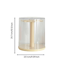 Rotatable Doll Display Case with Hanging Transparent Rotating Display Case Perfectly Clear Showcase Space-Saving for Hobbyists