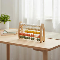 Early Learning Preschool Counting Abacus Educational Kids Wooden Abacus Colorful Counting Toy Fine Movement Skills for Preschoolers
