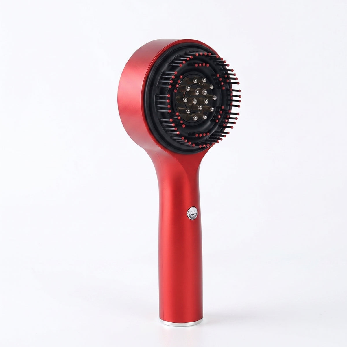 USB Rechargeable Liquid Liquid-Dispensing Scalp Brush 72 Bristles Red Light Scalp Massager