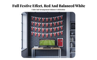 Adjustable Length English Patriotic String Flags Easy to Hang British Flag Bunting Vibrant Colors for Sports Fans, Pub Owners, Pubs, Gardens