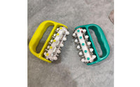 Metal Rods U-Shaped Massage Roller Hand-Operated Handheld Massage Roller Lightweight Self Care Tool Multipurpose for Legs, Back, Shoulders, Waist