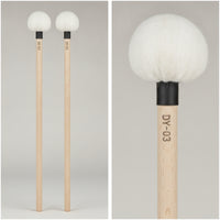 2 Pieces Maple Timpani Mallets with Felt Head Lightweight Timpani Mallet Soft Mallet with Felt Head General-Purpose for Students, Drummers, Orchestra