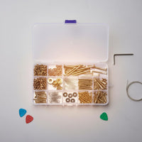 254 Pieces Includes Tweezers Guitar Screw Assortment Long-Lasting Metal Construction Guitar Screw Assortment Kit Portable Luthier Tool Set Easy to Install for Luthiers, Guitarists