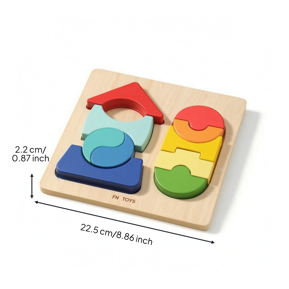Wooden Puzzle Educational Shape Puzzle Geometric Toy for Kids