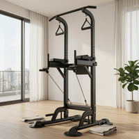 Multi Exercise Station Triangular Grip Handles Pull up Station Freestanding Standalone Standing Pull up Bar