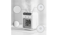 Cooling Desktop Cooler with Humidifier Humidifying Mini Air Cooler Mist Appliance Electric for Bedside Table