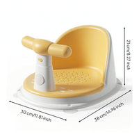 Baby Bath Seat Drainage Holes Baby Bath Chair Ergonomic Supportive for Infants, Bathtub