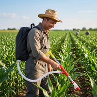 Back-Mounted Backpack Fertilizer Applicator Agricultural Fertilizer Applicator with Backpack Wearable Farm Tool Portable for Cornfields