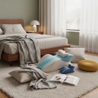 Multifunctional Bed Prone Pillow Multi-Functional Prone Sleeping Pillow Slow Recovery for Lounging, Reading