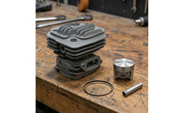 48mm Cylinder Kit with Piston Stable Operating Temperature Cylinder Head with Piston Finned Part Heat Dissipation for Mechanics