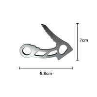 Anchor Hook with Cut-Outs Temporary Climbing Anchor Hook Compact Hardware for Climbers