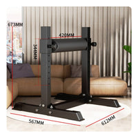 10 Positions Bulgarian Split Squat Rack Stable Base Bulgarian Split Squat Stand Steel Lunge and Glute Bridge Stand Bolted Assembly for Home Gym