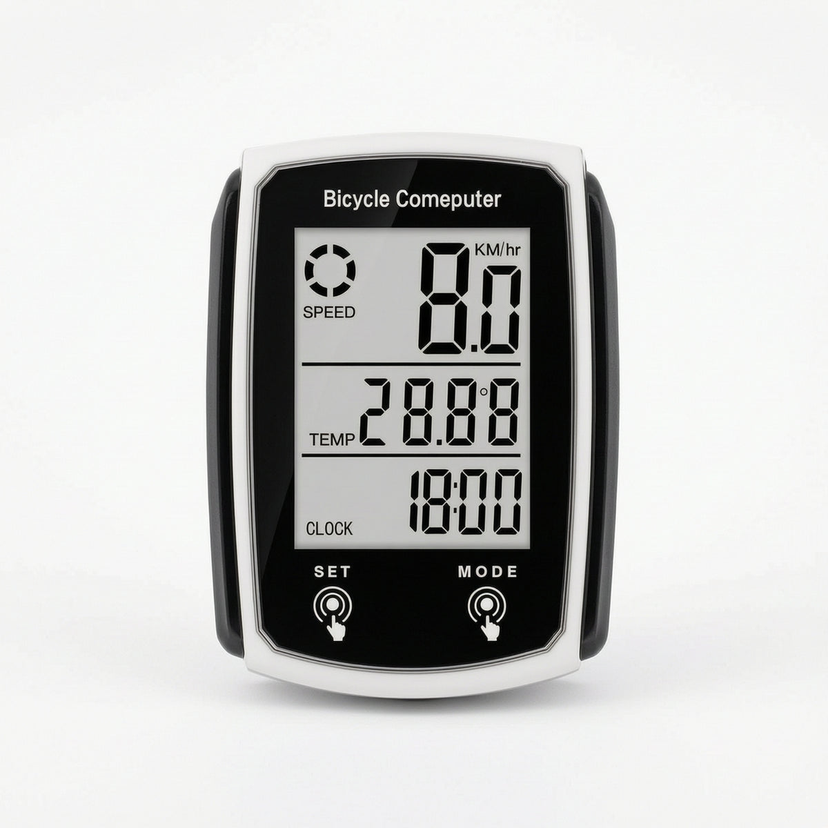 Bike Computer with LCD Display Compact Bike Computer with LCD Screen Speedometer Lightweight Odometer Small for Cyclists