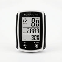 Bike Computer with LCD Display Compact Bike Computer with LCD Screen Speedometer Lightweight Odometer Small for Cyclists