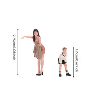 Hand-Painted Resin Figure Collectible 1:64 Scale Figure Tiny 1/64 Scale Figures for Diorama Builders