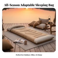 Lightweight Envelope Sleeping Bag two-in-aUse Camping Equipment Converts to Quilt Outdoor Gear space-saving for Campers, partners, Backpackers, Hiking, Backpacking, Travel