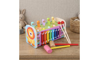 Educational Whack a Mole Game Learning Whack-Apeg Toy Preschool Pounding Bench Sensory for Playroom
