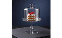 Glass Dome Cake Stand Decorative Glass Cloche Display Stand Pedestal Dessert Display with Cover Versatile for Parties