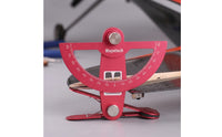 Rudder Angle Ruler Semicircular Travel Adjustment Tool Angle Ruler with Clamp for RC Controllers, Workshop